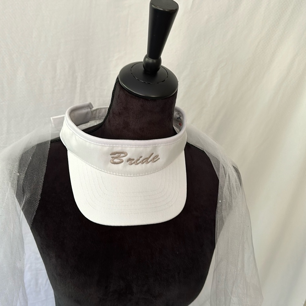 Bridal golf visor
